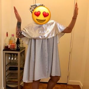 Beauty school drop out costume with roller wig